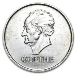 Germany 1932 3 Reichsmark Silver EF/AU Goethe