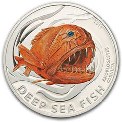 Pitcairn Islands 2011 Silver Deep Sea Fish - Anoplogast