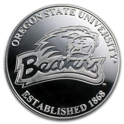 1 oz Oregon State University Silver Round .999 Fine