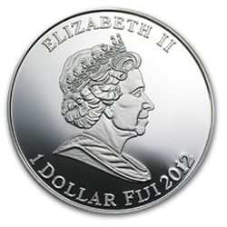 Fiji 2012 Proof Silver $1 Egyptian Queen - Nefertiti