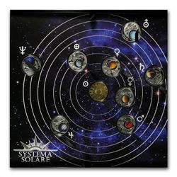 Belarus 2012 The Solar System Proof Silver - 9-coin Box