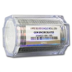 1995 Silver American Eagles - BU NGC - 20-Coin Sealed T