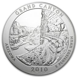 2010-P 5 oz Silver ATB Grand Canyon (w/box &amp; CoA)