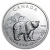 Image 1 : 2011 1 oz Silver Canadian Wildlife Series - Grizzly