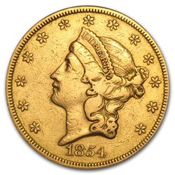 $20 Liberty Gold Double Eagle - Type 1 1850-1866 - (Cle
