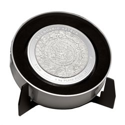 2011 1 Kilo (32.15 oz) Silver Aztec Calendar Coin (W/Bo