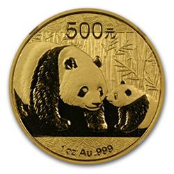 2011 1 oz Gold Chinese Panda MS-69 NGC