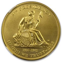 2008-W 1/2 oz Gold Van Buren's Liberty MS-70 NGC