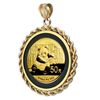 Image 1 : 2014 1/10 oz Gold Panda Pendant (Onyx Rope Bezel)