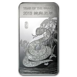 10 oz Year of the Snake Silver Bar .999 Fine