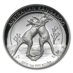 2010 1 oz Silver High Relief Proof Kangaroo PF-70 UCAM