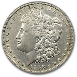 1888-O Morgan Silver Dollar AU-50 PCGS (VAM-7A Shooting