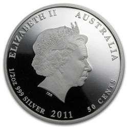 2011 1/2 oz Proof Silver Starfish - Sea Life II Series