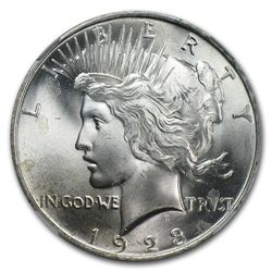 1922-1925 Peace Silver Dollars - MS-66 NGC