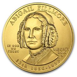 2010-W 1/2 oz Uncirculated Gold Abigail Fillmore (w/Box