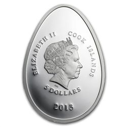 Cook Islands 2013 Silver Proof Imperial Egg in Cloisonn