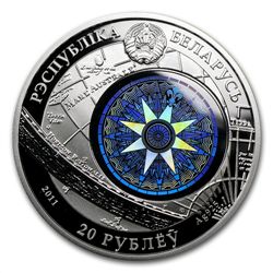 Belarus 2011 Silver Sailing Ships with Hologram - Kruze