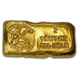 2 oz Gold Prospector's Gold &amp; Gems Bar .999 Fine