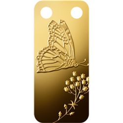 Butterfly - 1/5 oz Proof Gold Pamp Ingot Pendant