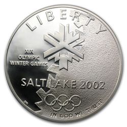 2002-P Olympic Winter Games $1 Silver Commem - PR-70 DC