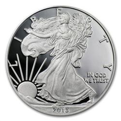 2013-W (Proof) Silver American Eagle (w/Box &amp; CoA)