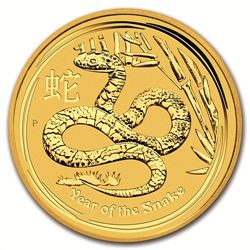 2013 1 oz Gold Lunar Year of the Snake (Series II)