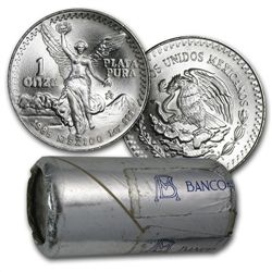 1985 1 oz Silver Libertad Original Mint Roll - 20 Coins