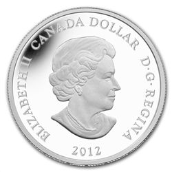 2012 1oz Silver Canadian $1 - Two Loons Artistic Loonie