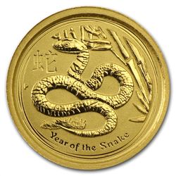 2013 1/20 oz Gold Lunar Year of the Snake (Series II)