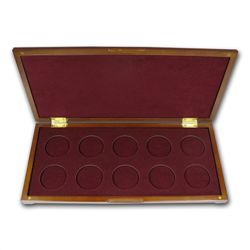Around the World (Gold) 10 coin Wood Presentation Box
