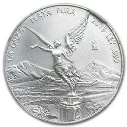 2013 1/4 oz Silver Libertad MS-69 NGC (ER) - Registry S