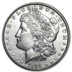 1894-O Morgan Dollar - Almost Uncirculated-58