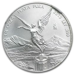2013 1/4 oz Silver Libertad MS-69 NGC (ER) - Registry S