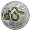 Image 1 : 2013 1 oz Australian Silver Year of the Snake Colorized