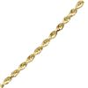 Image 1 : Diamond Cut Rope 14k Gold Necklace - 16 in.