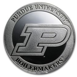 1 oz Purdue University Silver Round .999 Fine