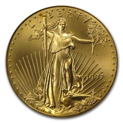 1997 1 oz Gold American Eagle MS-69 PCGS (World Trade C