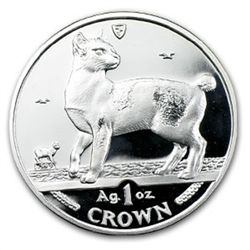 Isle of Man 1994 1 Crown Silver Proof Japanese Bobtail