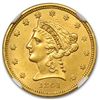 Image 1 : 1861 $2.50 Liberty Gold Quarter Eagle - Type 2 Rev - MS