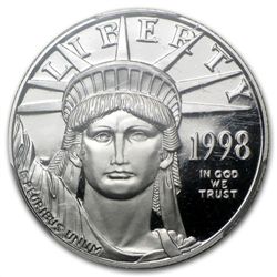 1998-W 1/2 oz Proof Platinum American Eagle PR-70 PCGS