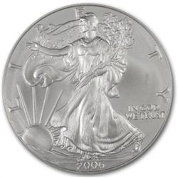 2006-W (Burnished) Silver Eagle MS-69 PCGS 20 Anniv (FS