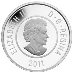2011 Silver &amp; Niobium Canadian $5 Full Hunter's Moo