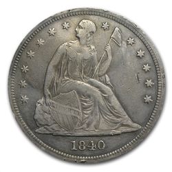 1840 Liberty Seated Dollar - Extra Fine