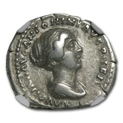 Roman Silver Denarius Faustina Jr. (147-175/6 AD) ChVF