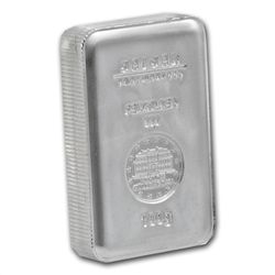 100 gram Geiger 'Security Line' Silver Bar .999 Fine