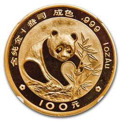 1988 1 oz Gold Chinese Panda MS-69 NGC