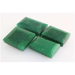 182.08ctw Faceted Loose Emerald Beryl Gemstone Lot of 4