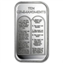 1 oz Ten Commandments Silver Bar