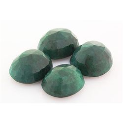 208.03ctw Faceted Loose Emerald Beryl Gemstone Lot of 4