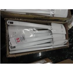Case of 12 Plastic Flat Blade Scrapers